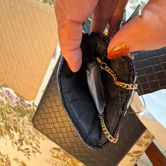 Mary Frances Ambrosia Beaded Crossbody Phone Handbag New with Tags - Picture 7 of 7